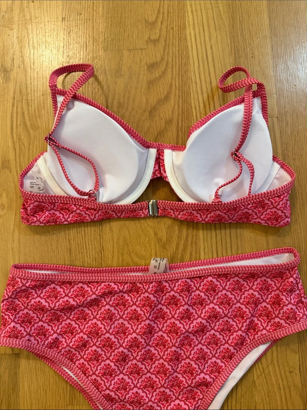 Pink Patterned Bikini Set - Picture 2 of 2